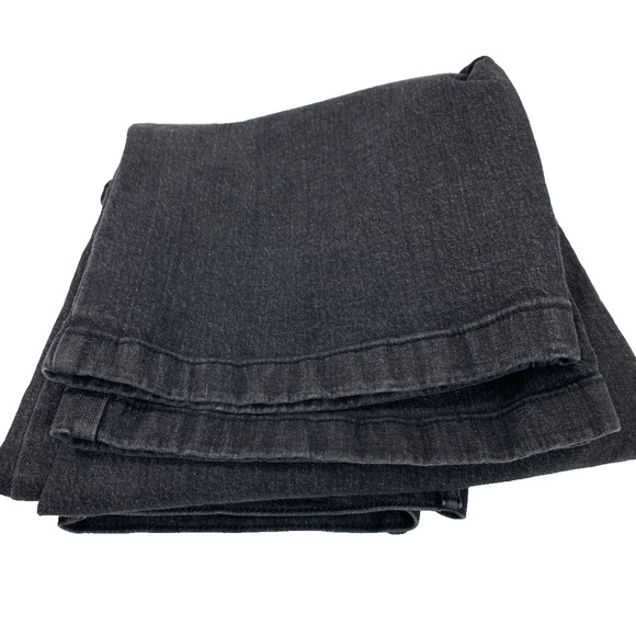 Jessica Simpson Cargo Jeans Women Size 10 High Rise Black Denim Wide Leg Pockets - Picture 12 of 13